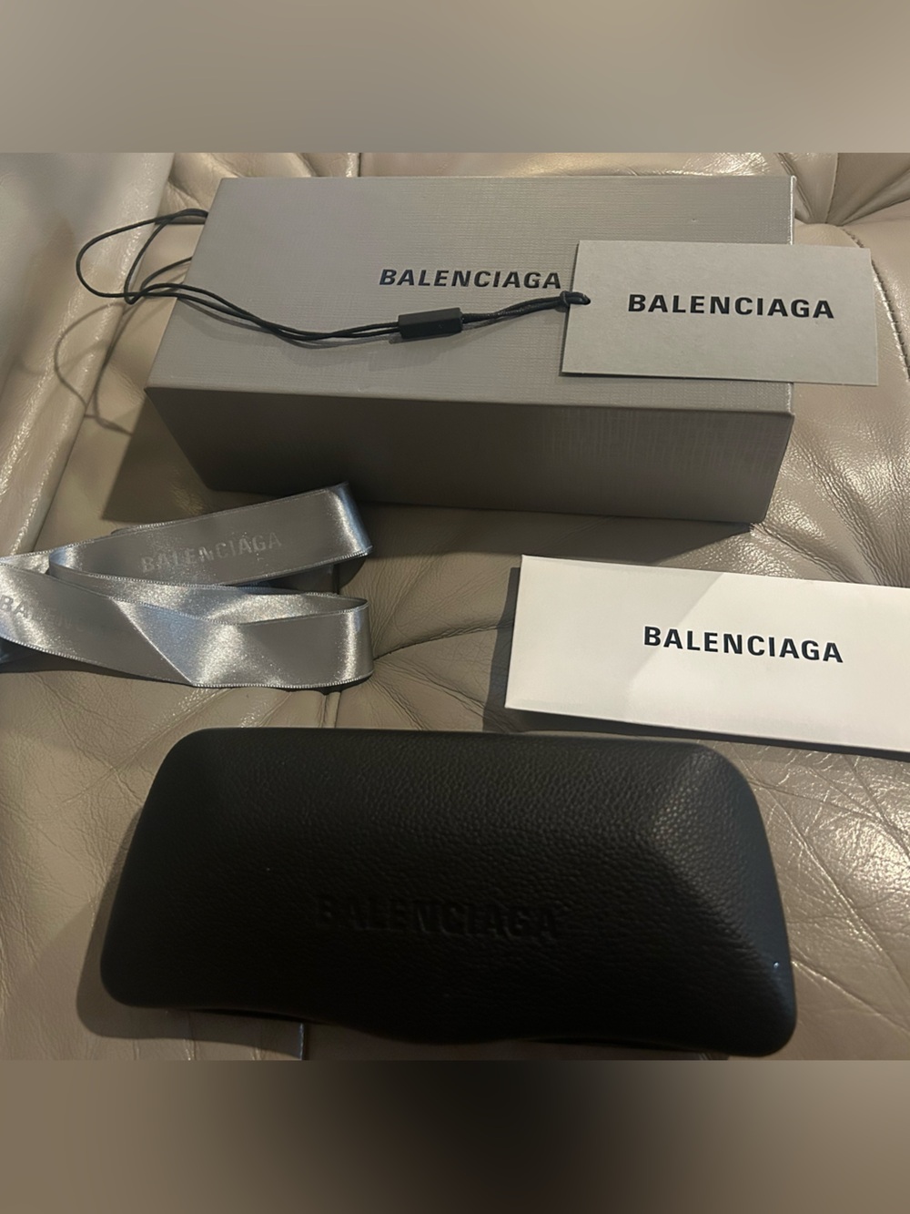BALENCIAGA Hard Sunglasses Case and Box